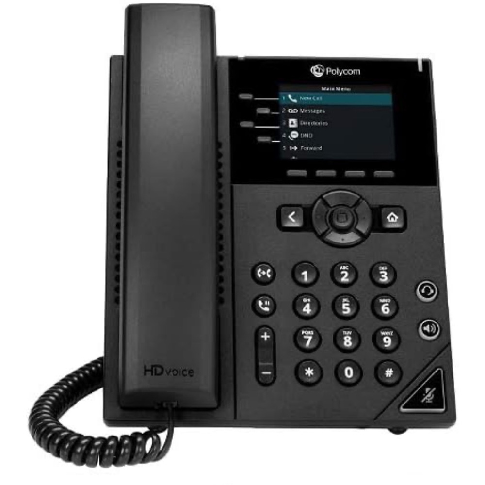 Polycom VVX 250 Business IP Desk Phone with Color Display - Four Lines